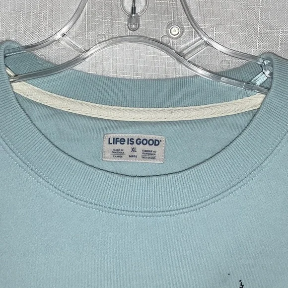 F408 Unisex Life is Good Peace Sweatshirt - Picture 9 of 15